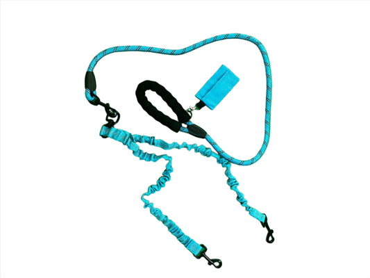 Paw Drazzel Boutique Pet's Adjustable, Functional, Two Line Leash