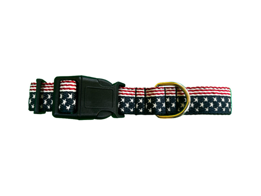 Paw Drazzel Boutique Pet's Washable, Heavy Duty, American Flag Collar