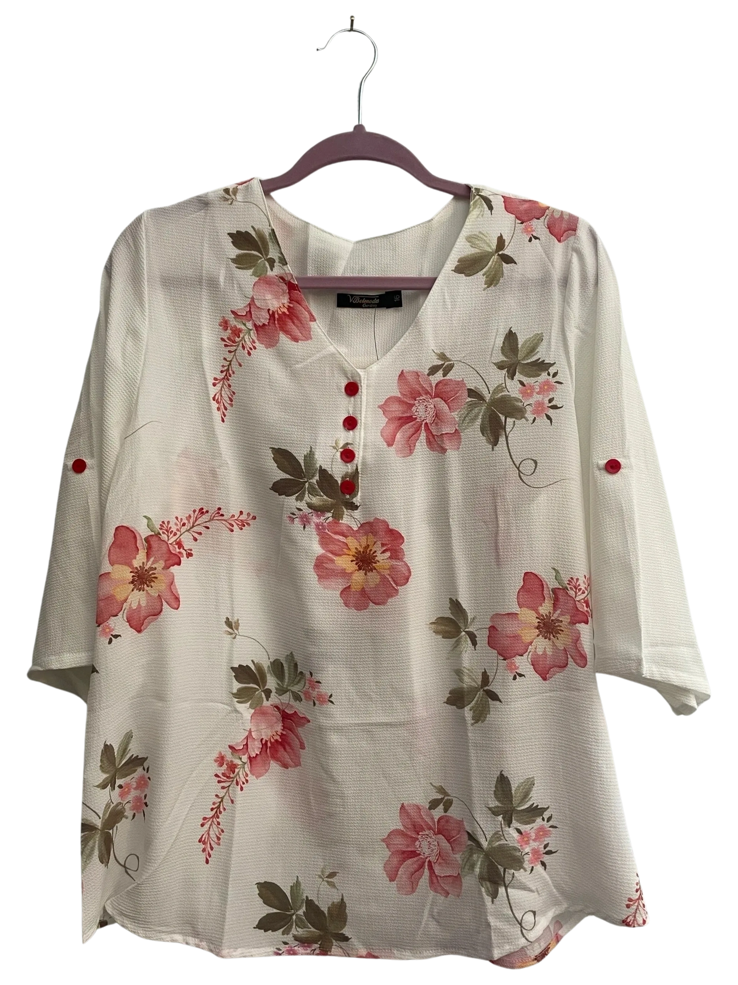 Size 16 blouse, quarter sleeve.