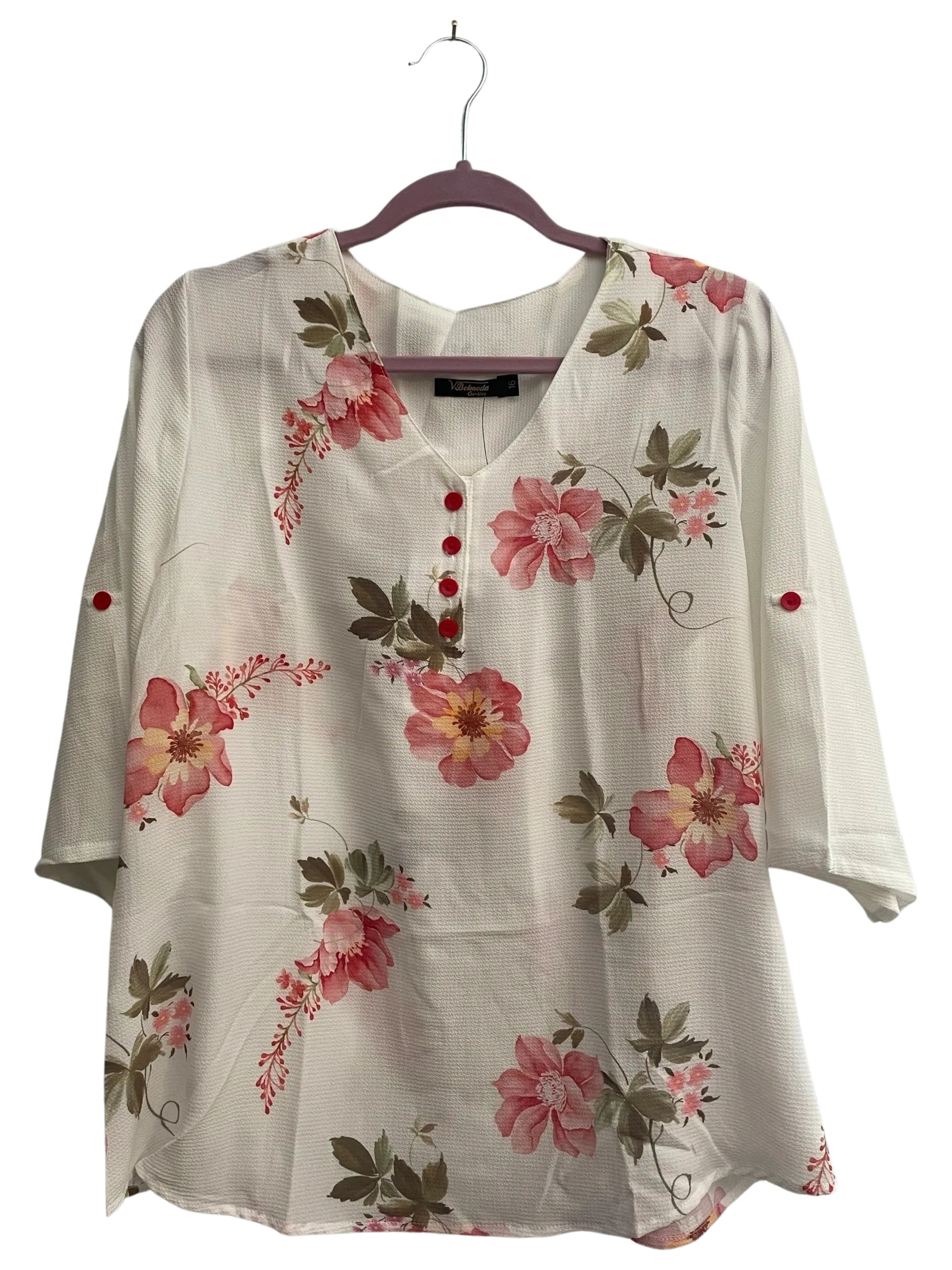 Size 16 blouse, quarter sleeve.