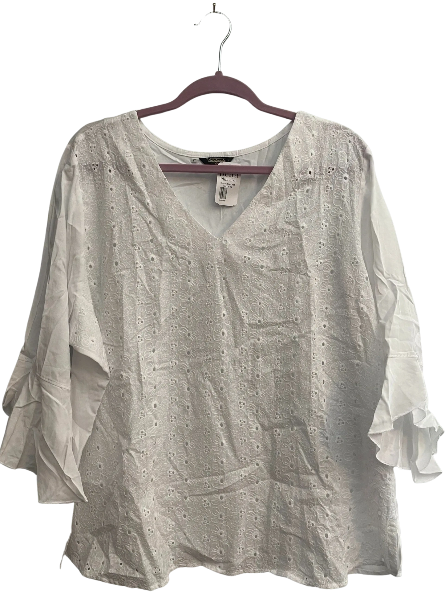 Size 20 blouse, quarter sleeve.