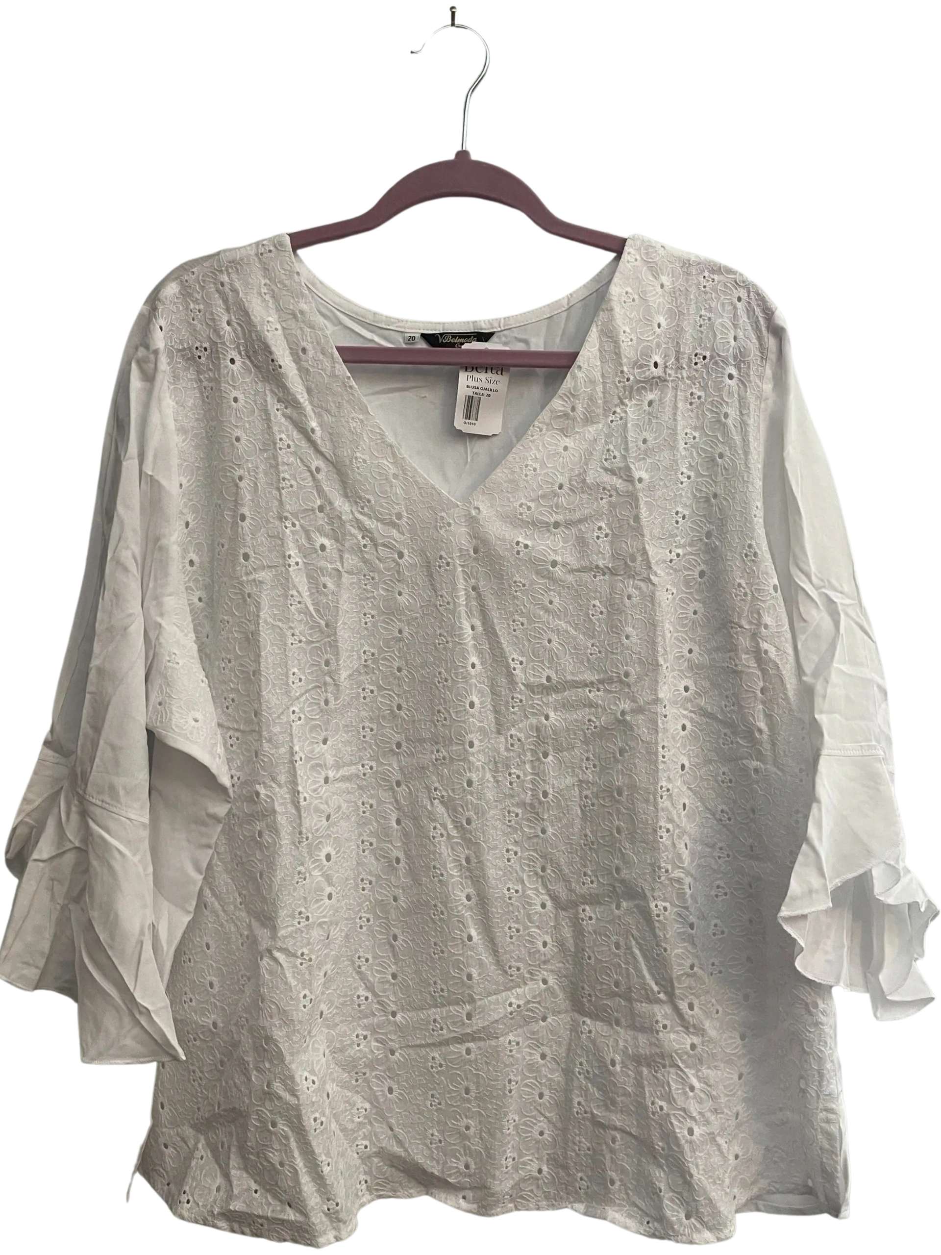 Size 20 blouse, quarter sleeve.